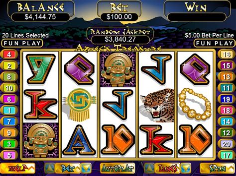 Aztec's Treasure Slot Machine (RTG Slots).